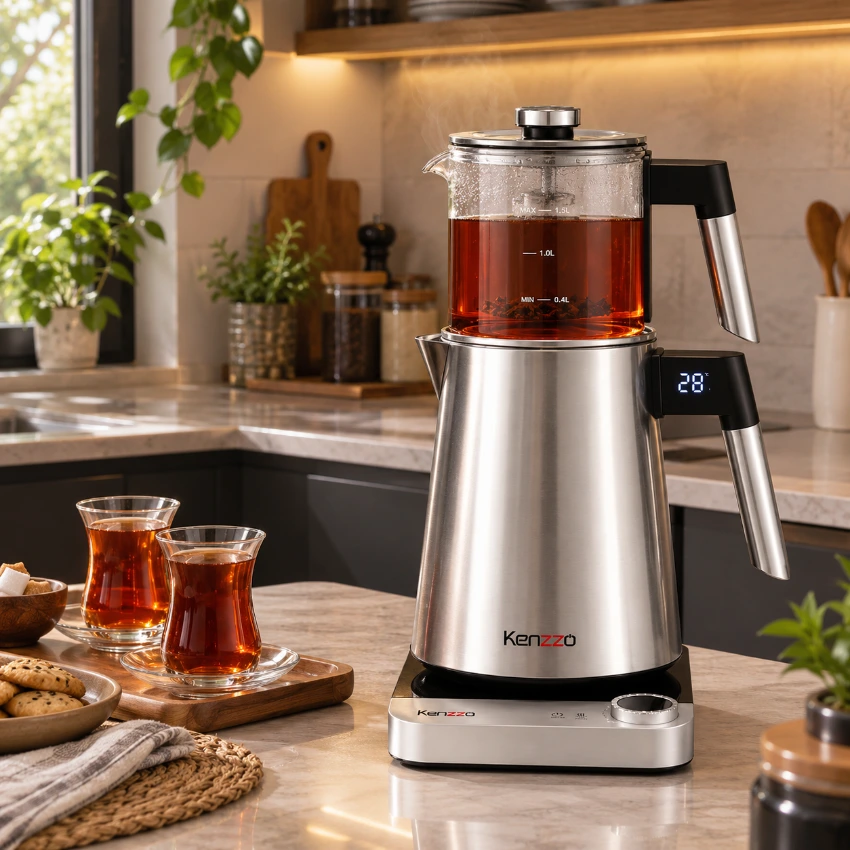 چای ساز برقی روی هم کنزو مدل KT-1520